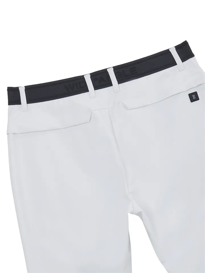 WideAngle: Men's CO Logo Band Straight Pants  -2 colors