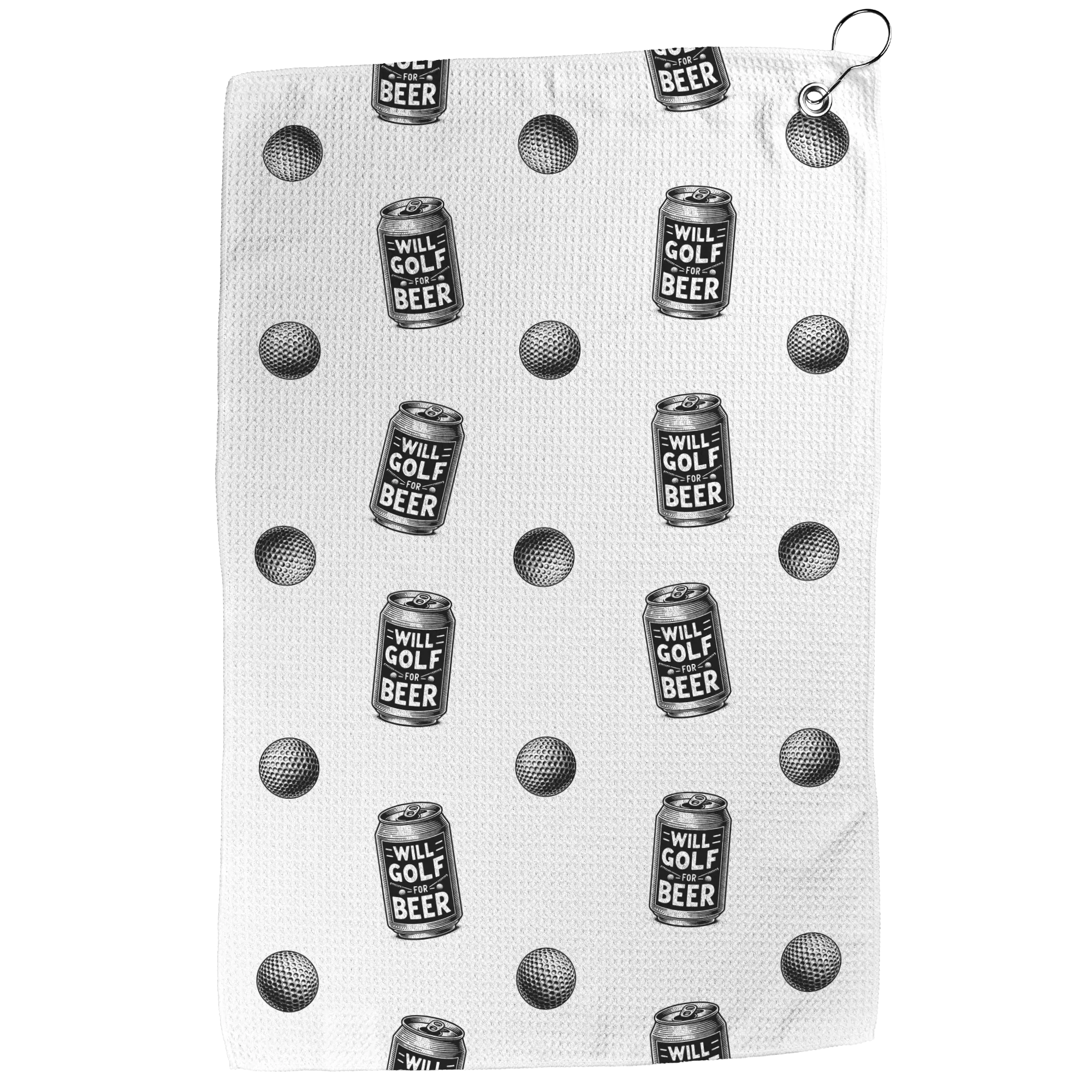 Will Golf for Beer Golf Towel