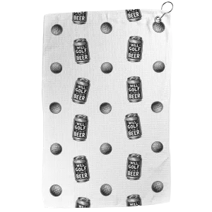 Will Golf for Beer Golf Towel