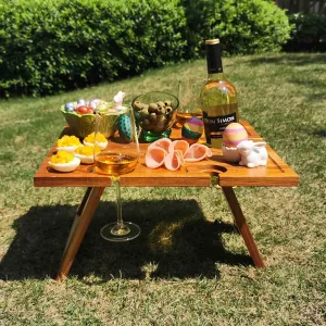WineTote™ - Deluxe Portable Picnic Wine Table