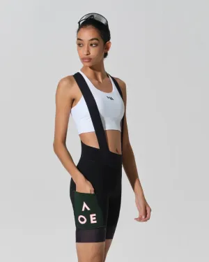 WOMENS BIB SHORTS STRAORDINARIO BLACK