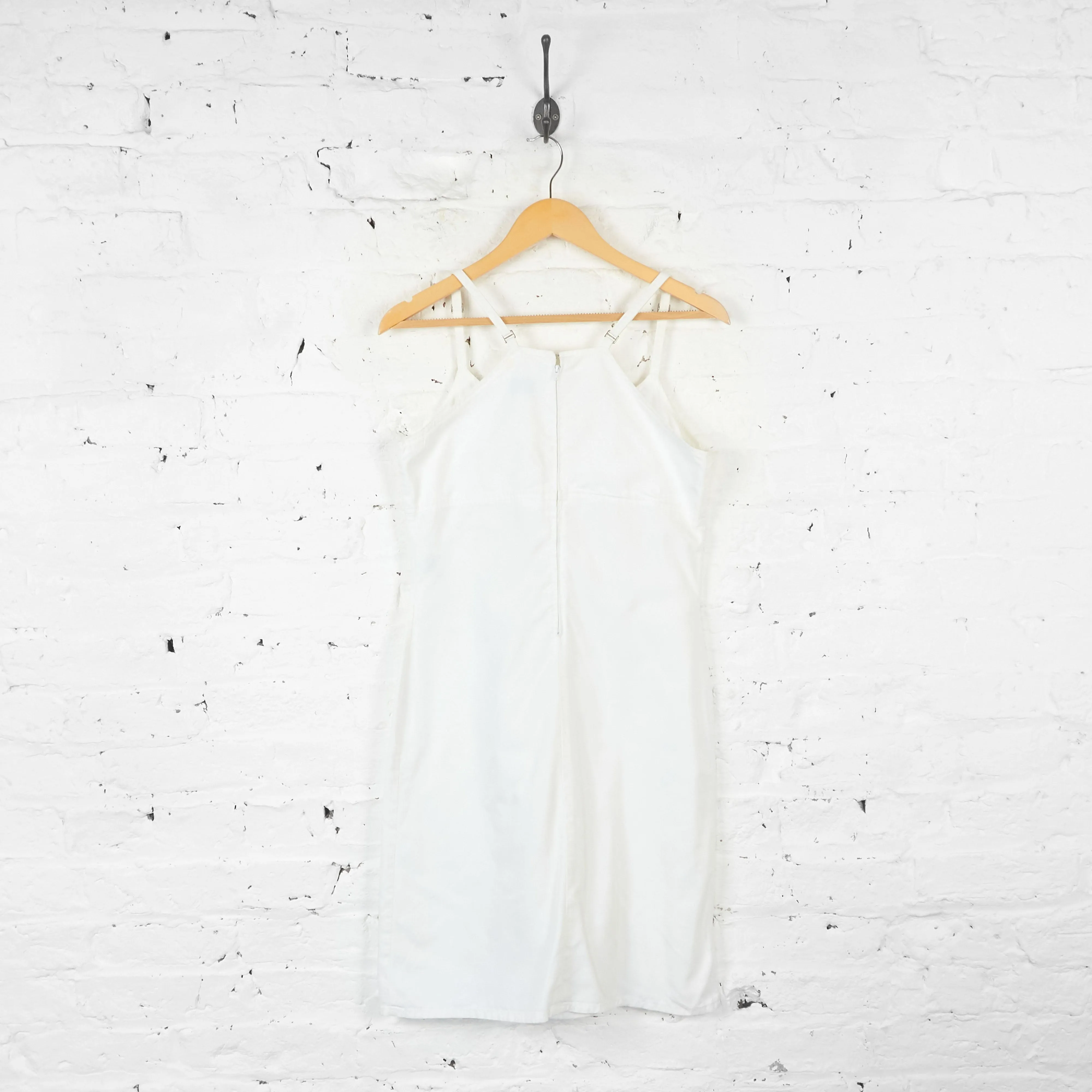 Womens Sergio Tacchini 90s Strap Dress - White - UK 8