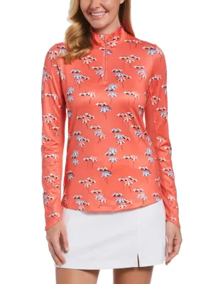 Womens Umbrella Print Sun Protection Pullover