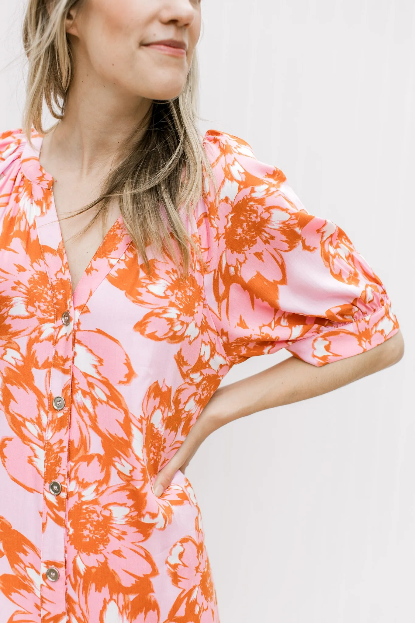 XZ Spring Blooms Patterned Dress
